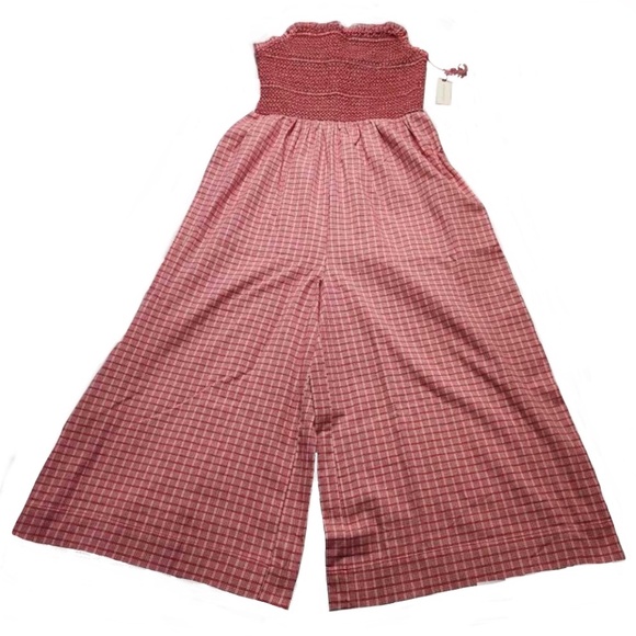 Brand New Maeve Smocked Basque-Waist Jumpsuit - Picture 7 of 9